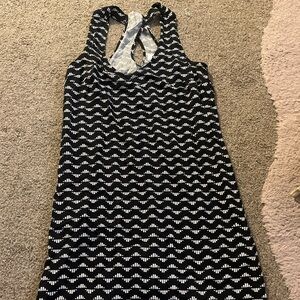 black & white old navy dress